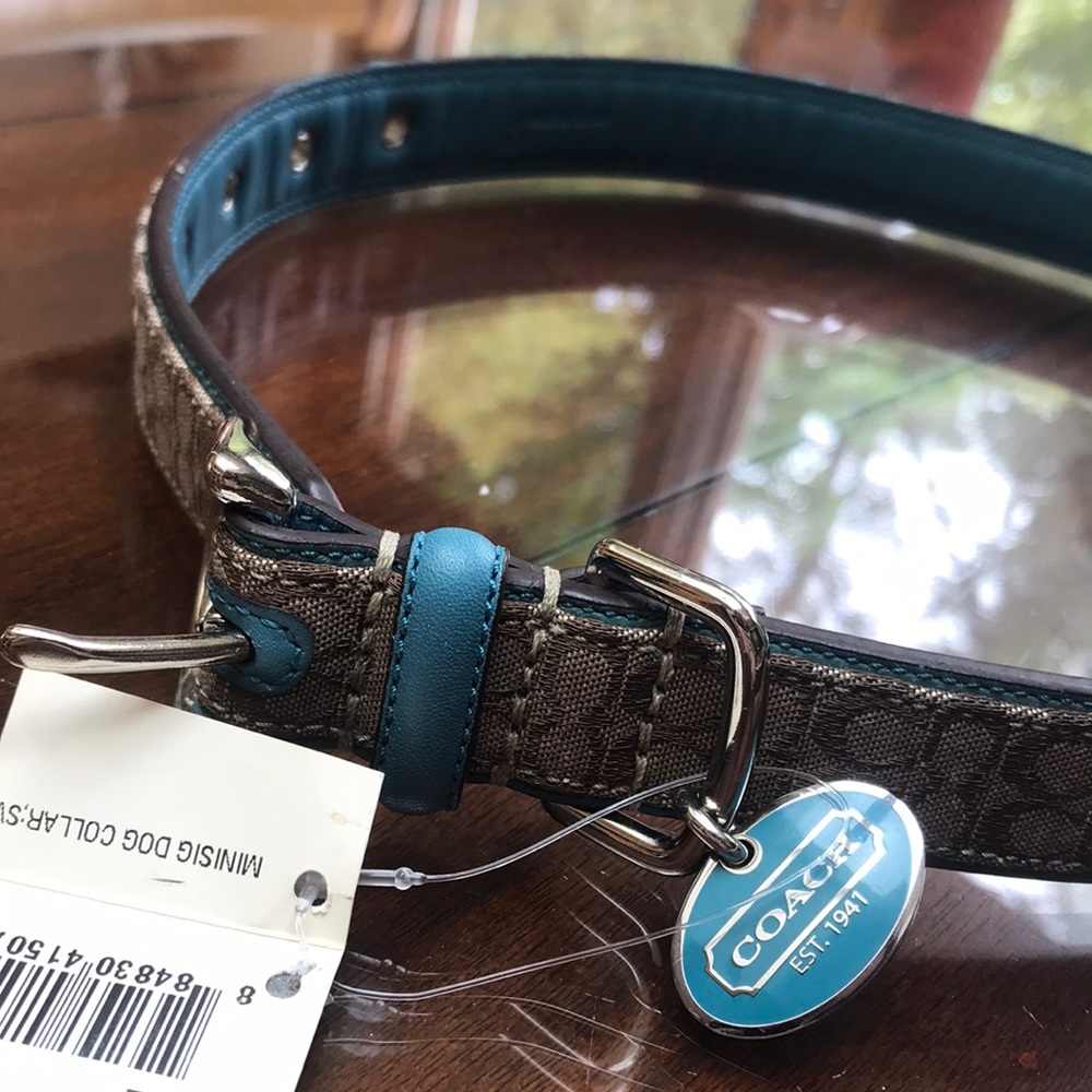 NWT | Coach XL Dog Collar w Charm | XLarge